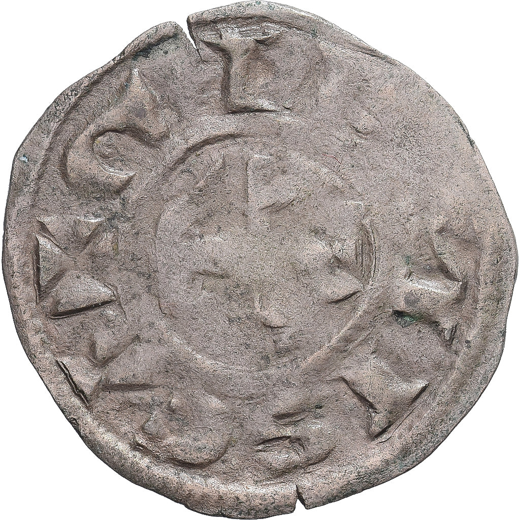 França, Comté de Gien, Geoffroi II, Denier, 1120-1160, Gien, VF(30-35)
