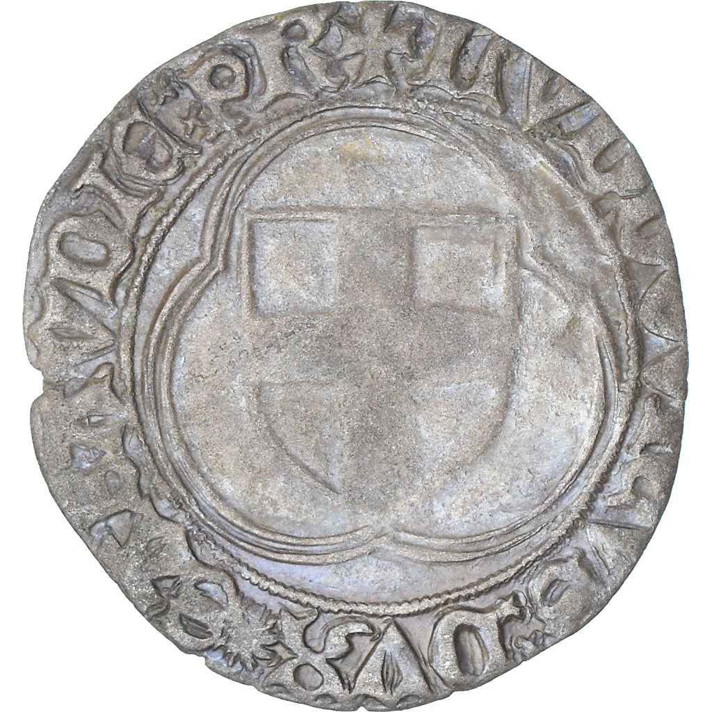 France, Duché de Savoie, Louis I, Double blanc, 1440-1465, Turin, TTB+, Billon