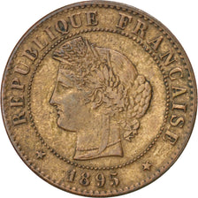 Coin, France, Cérès, Centime, 1895, Paris, AU(50-53), Bronze, KM:826.1