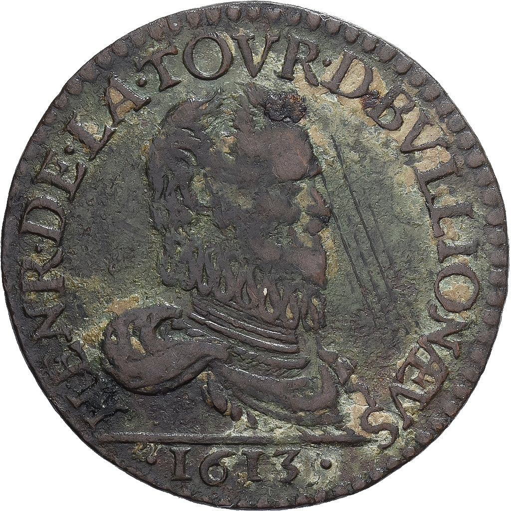 Principado de Sedan, Henri de la Tour d'Auvergne, Liard, 1613, Sedan, VF(30-35)