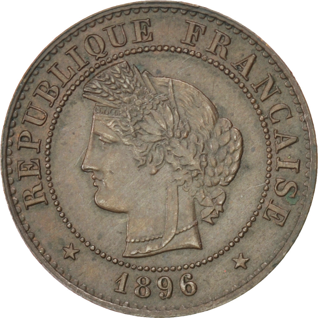 Coin, France, Cérès, Centime, 1896, Paris, AU(55-58), Bronze, KM:826.1