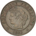 Coin, France, Cérès, Centime, 1896, Paris, AU(55-58), Bronze, KM:826.1