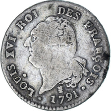 Frankrijk, Louis XVI, 30 sols françois, 1791 / AN 3, Limoges, FR, Zilver
