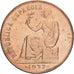 España, 50 Centimos, 1937, SC, Cobre, KM:754