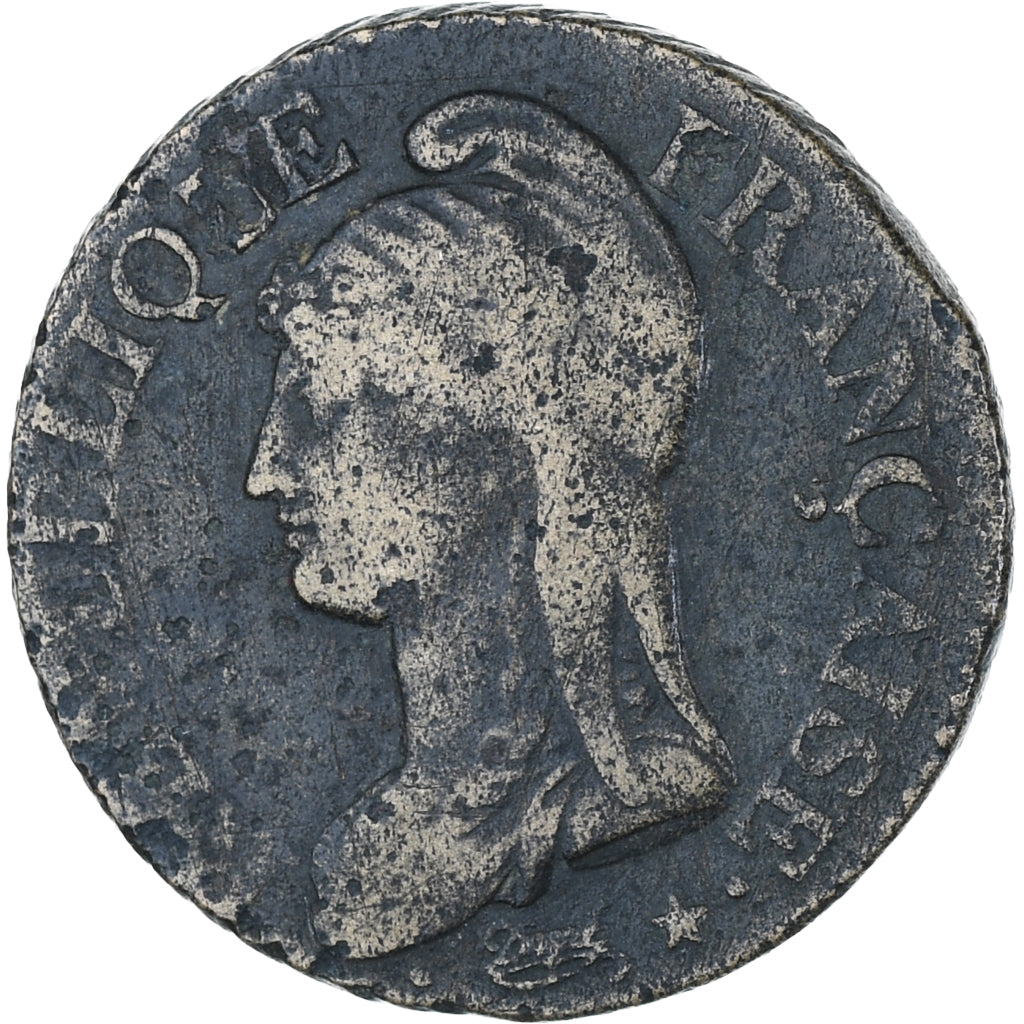 France, Dupré, 5 Centimes, AN 8/5, Limoges, VF(30-35), Copper, KM:640