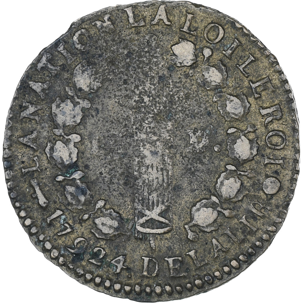 Frankreich, Louis XVI, 12 deniers françois, 1792⸱4, Perpignan, S+, Kupfer