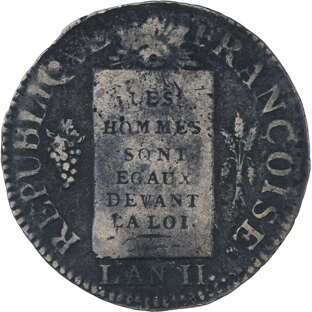 Frankreich, Sol aux balances françoise, 1793 / AN II, Montpellier, SS, Kupfer