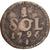 Luxembourg, François II, Sol obsidional, 1796, Luxembourg, TB, Bronze, KM:19