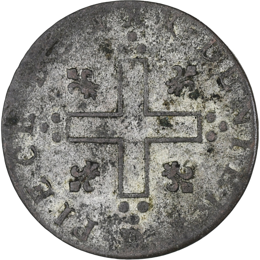 France, Louis XIV, XXX Deniers aux 2 L couronnés, 1713, Lyon, EF(40-45)