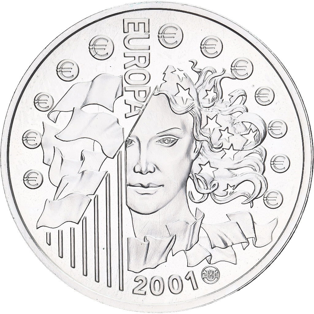 France, Europa - monnaie parité, 6.55957 Francs, 2001, Monnaie de Paris, BU