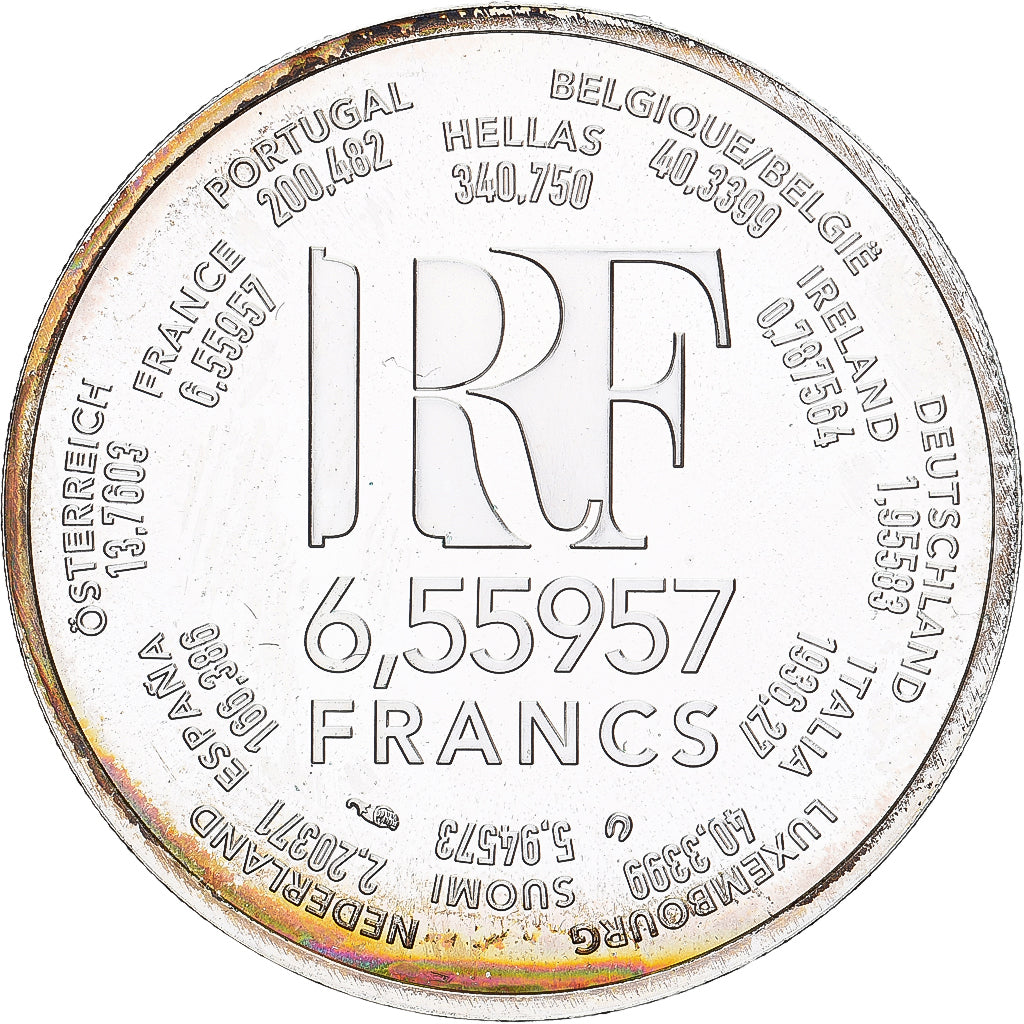 France, Europa - monnaie parité, 6.55957 Francs, 2001, Monnaie de Paris, BU