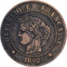 France, Cérès, 2 Centimes, 1892, Paris, TTB, Bronze, Gadoury:105, KM:827.1