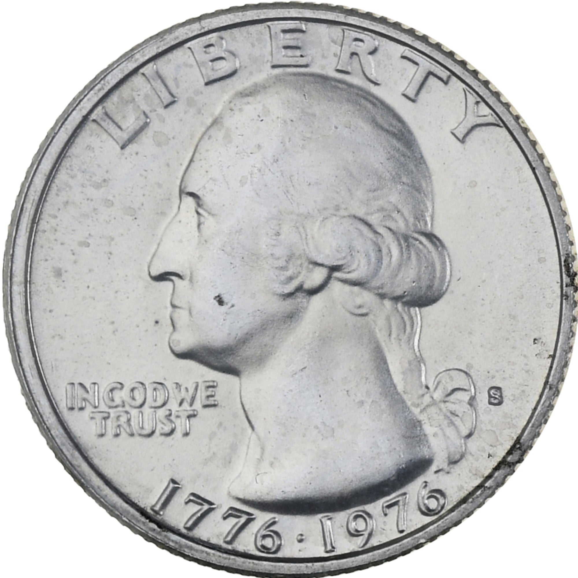 USA, Washington Bicentenial, Quarter, 1976, San Francisco, MS(65-70), Srebro