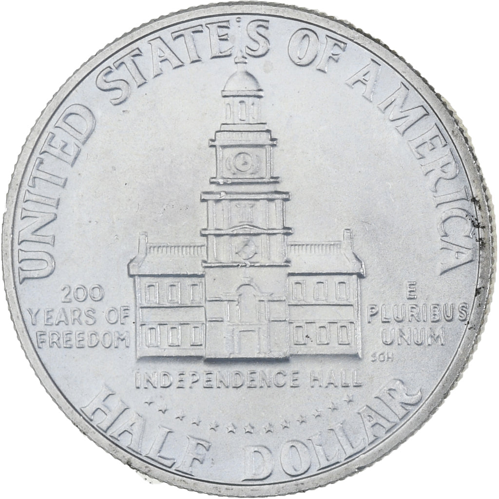 USA, Kennedy Bicentennial, Half Dollar, 1976, San Francisco, MS(65-70), Srebro