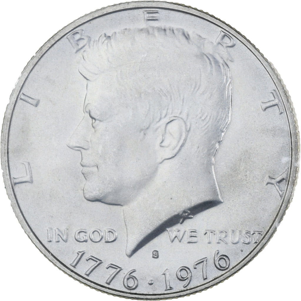 USA, Kennedy Bicentennial, Half Dollar, 1976, San Francisco, MS(65-70), Srebro
