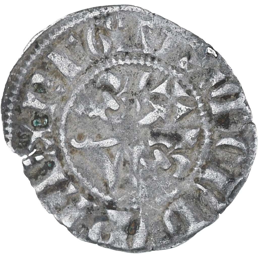 France, Philippe IV le Bel, Double Tournois, TB+, Billon, Duplessy:229