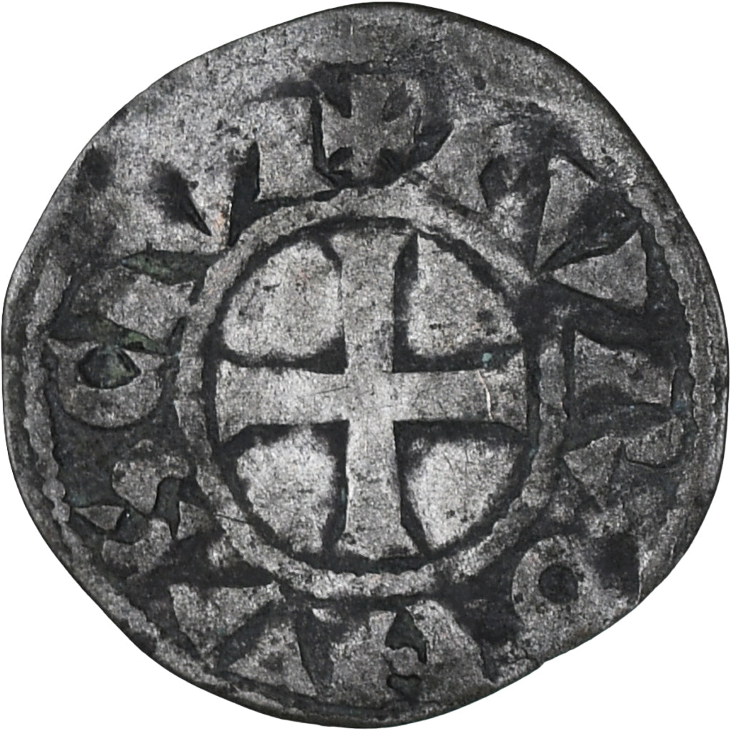 Francia, Touraine, Denier, ca. 1150-1200, Saint-Martin de Tours, MB+, Argento