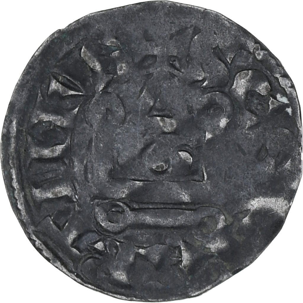 Francia, Touraine, Denier, ca. 1150-1200, Saint-Martin de Tours, BB, Argento