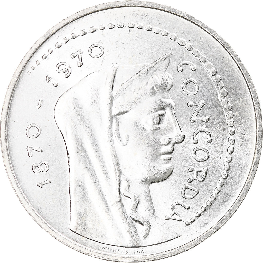 Italien, Concordia, 1000 Lire, 1970, Rome, VZ, Silber, KM:101