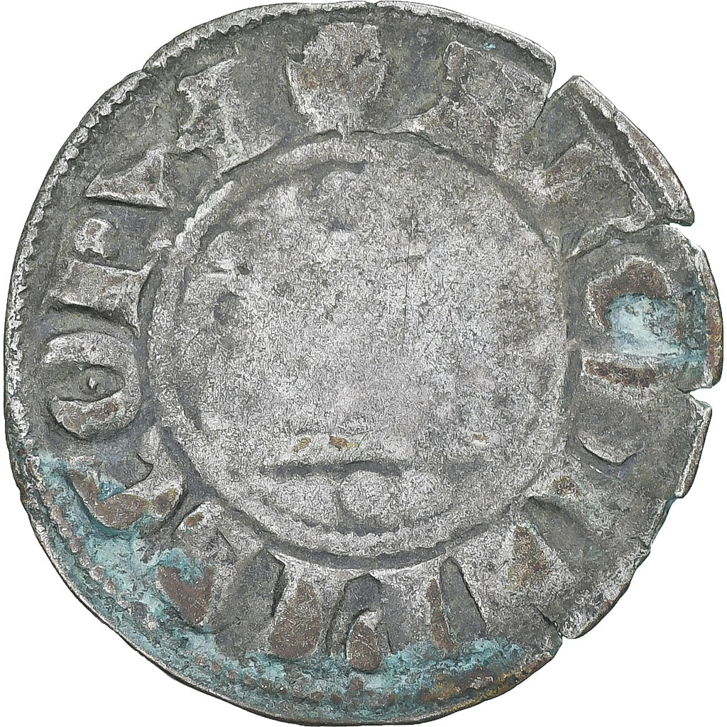 France, Archevêché de Reims, Denier, XIIth-XIIIth century, Reims, TB, Billon