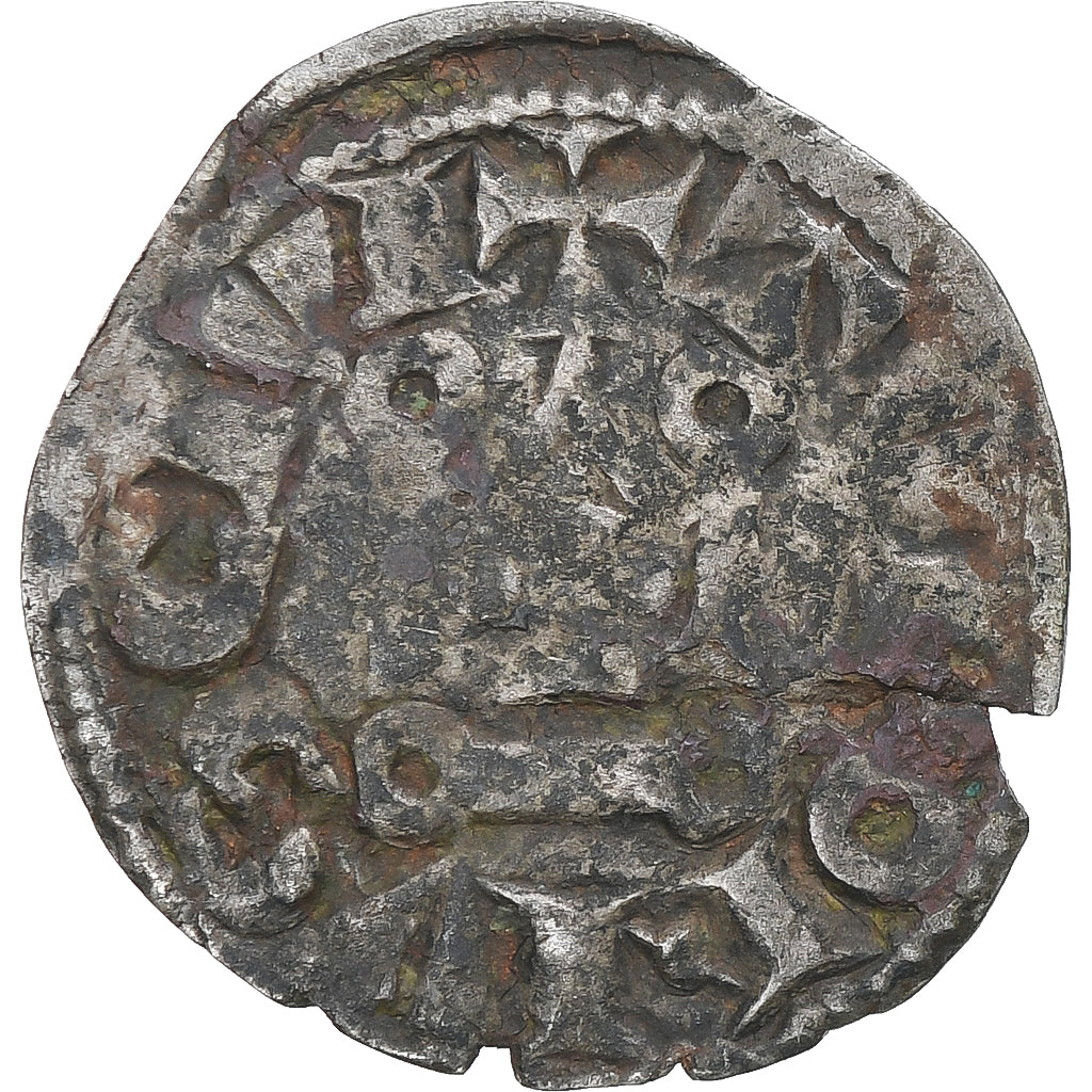 Francia, Louis VIII-IX, Denier Tournois, MB+, Biglione, Duplessy:188