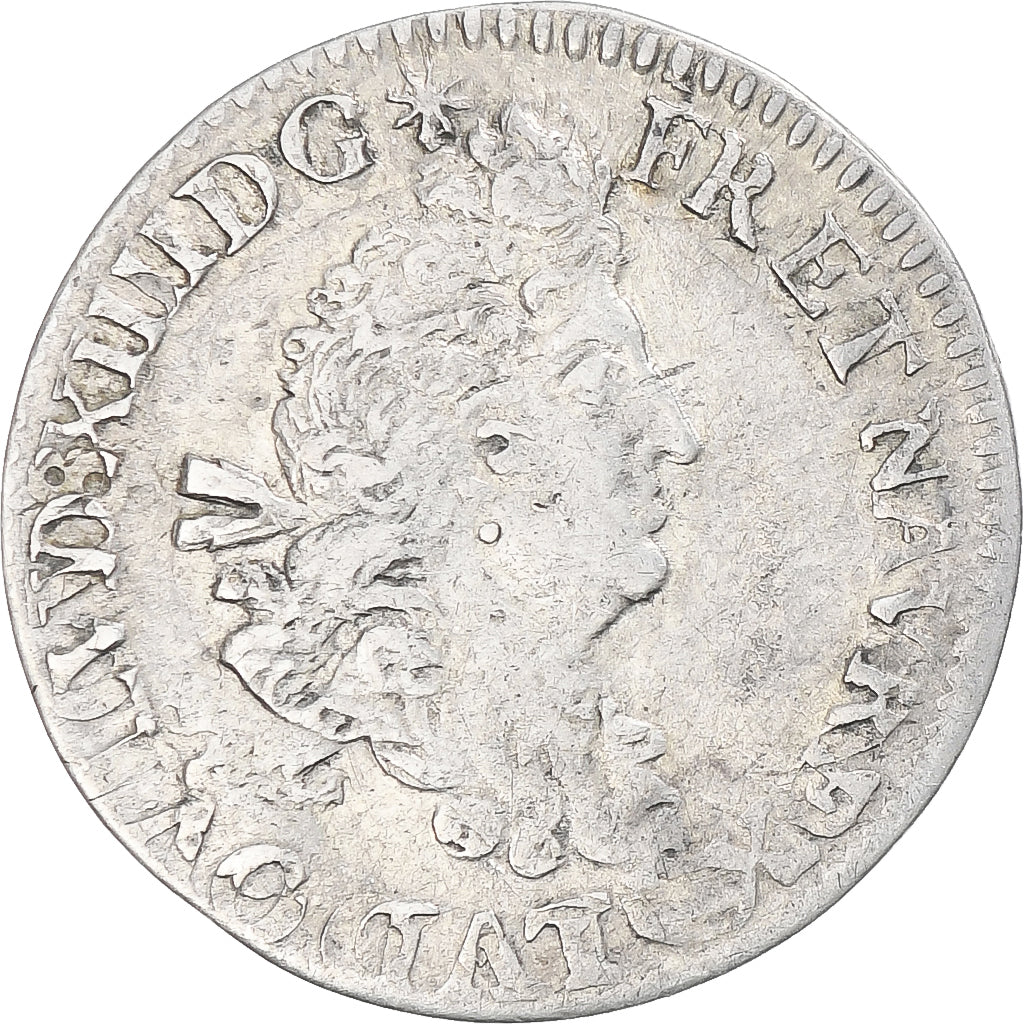 France, Louis XIV, 4 Sols aux 2 L, Paris, réformé, EF(40-45), Silver, KM:281