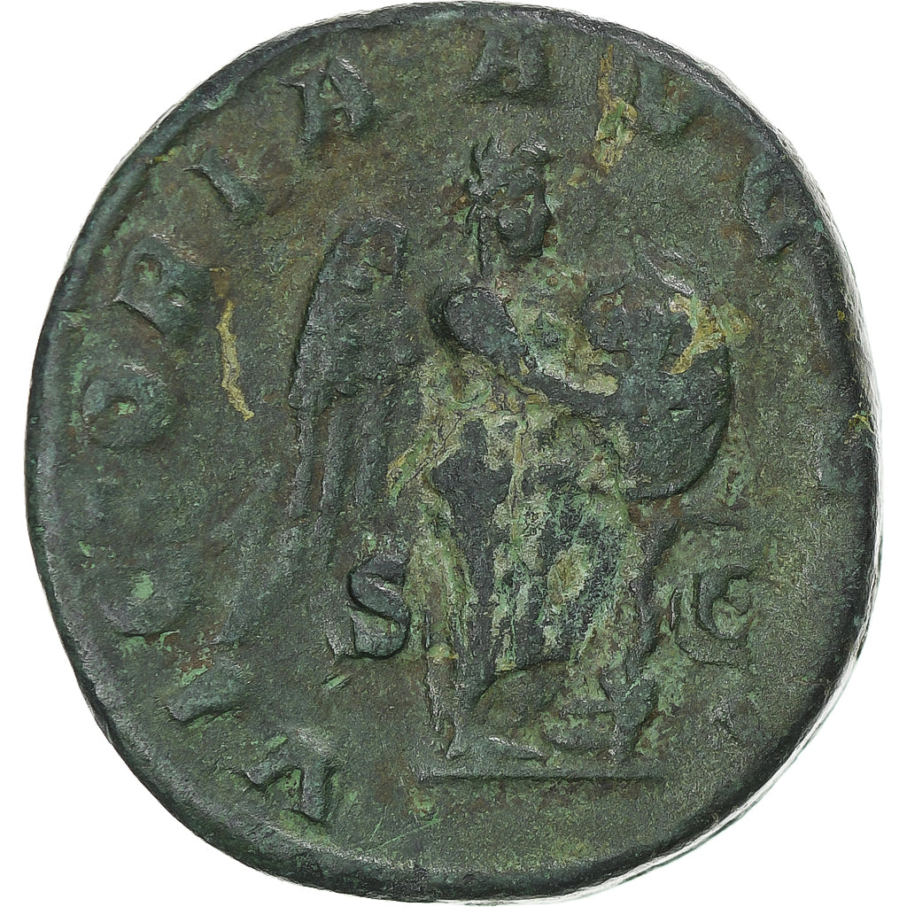 Severus Alexander, As, 222-231, Rome, VF(30-35), Brązowy, RIC:617