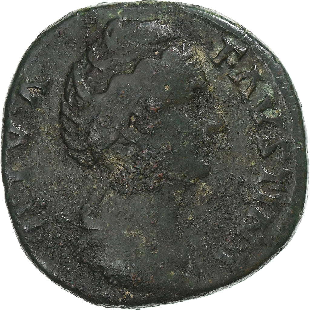 Diva Faustina I, Dupondius, 141, Rome, VF(30-35), Bronze, RIC:1180