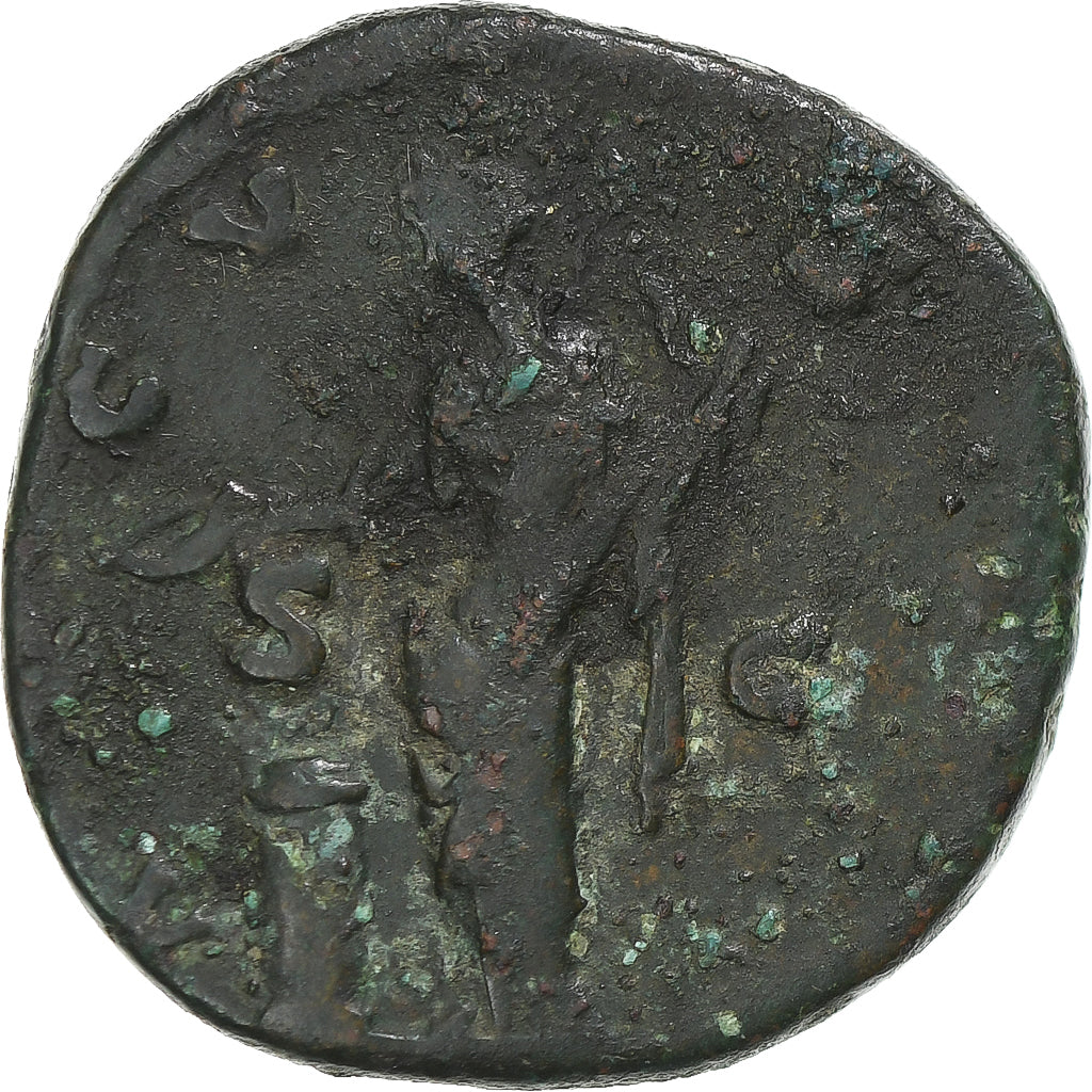 Diva Faustina I, Dupondius, 141, Rome, VF(30-35), Bronze, RIC:1180