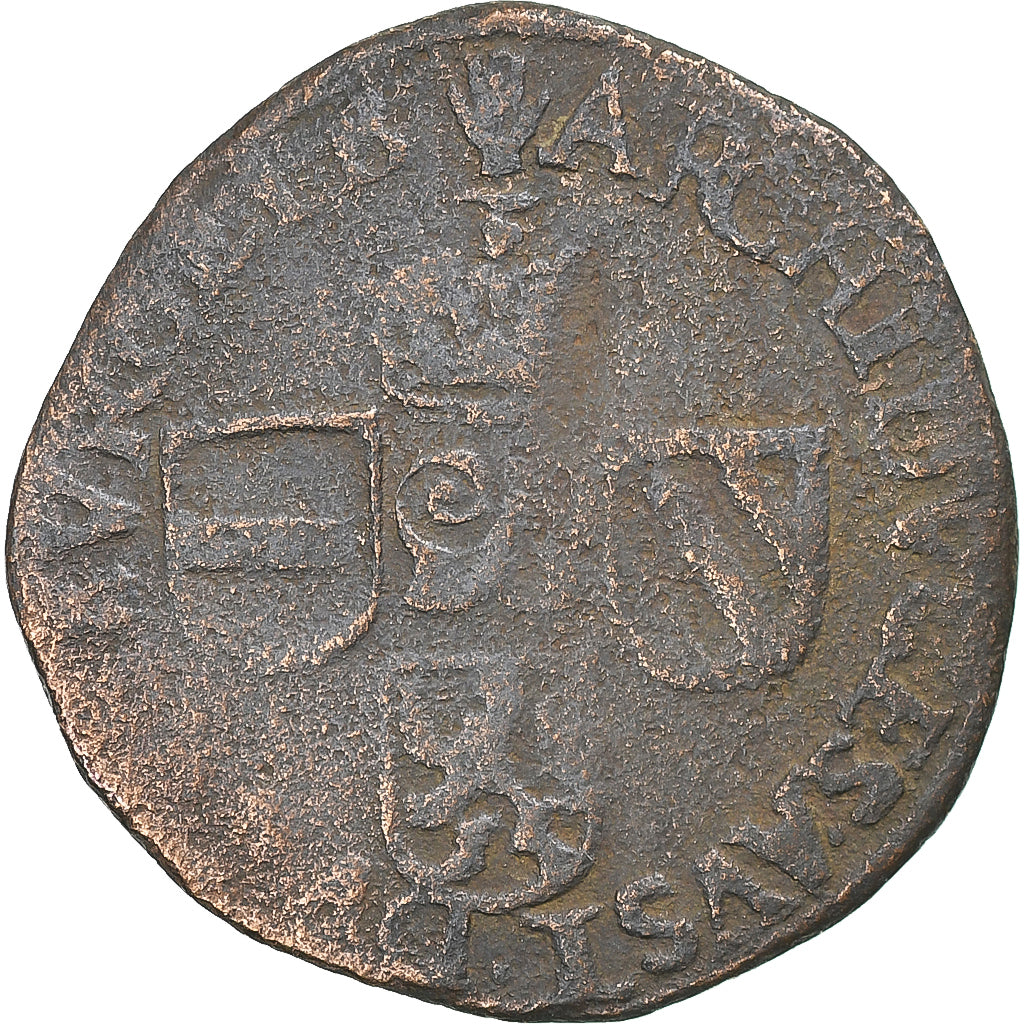 Lage Spaanse landen, Albert & Isabella, Liard, 1608, Anvers, FR, Koper