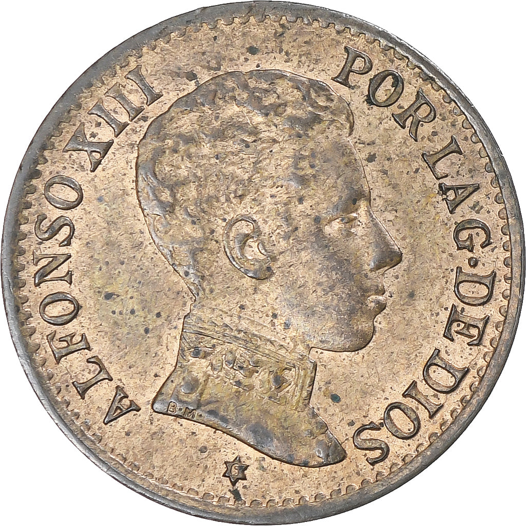 Spain, Alfonso XIII, Centimo, 1906, Madrid, MS(63), Copper, KM:726