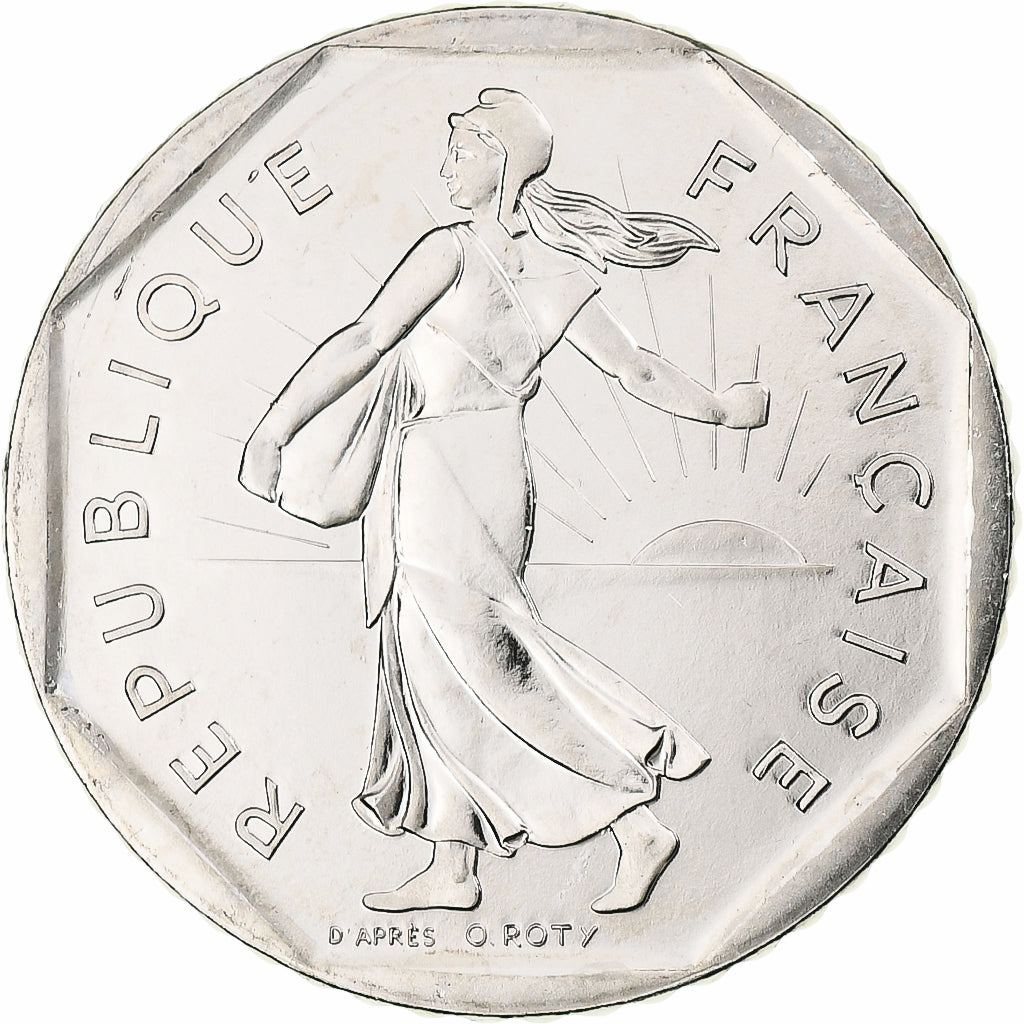 France, 2 Francs, Semeuse, 1991, Monnaie de Paris, BU, Nickel, SPL, Gadoury:547