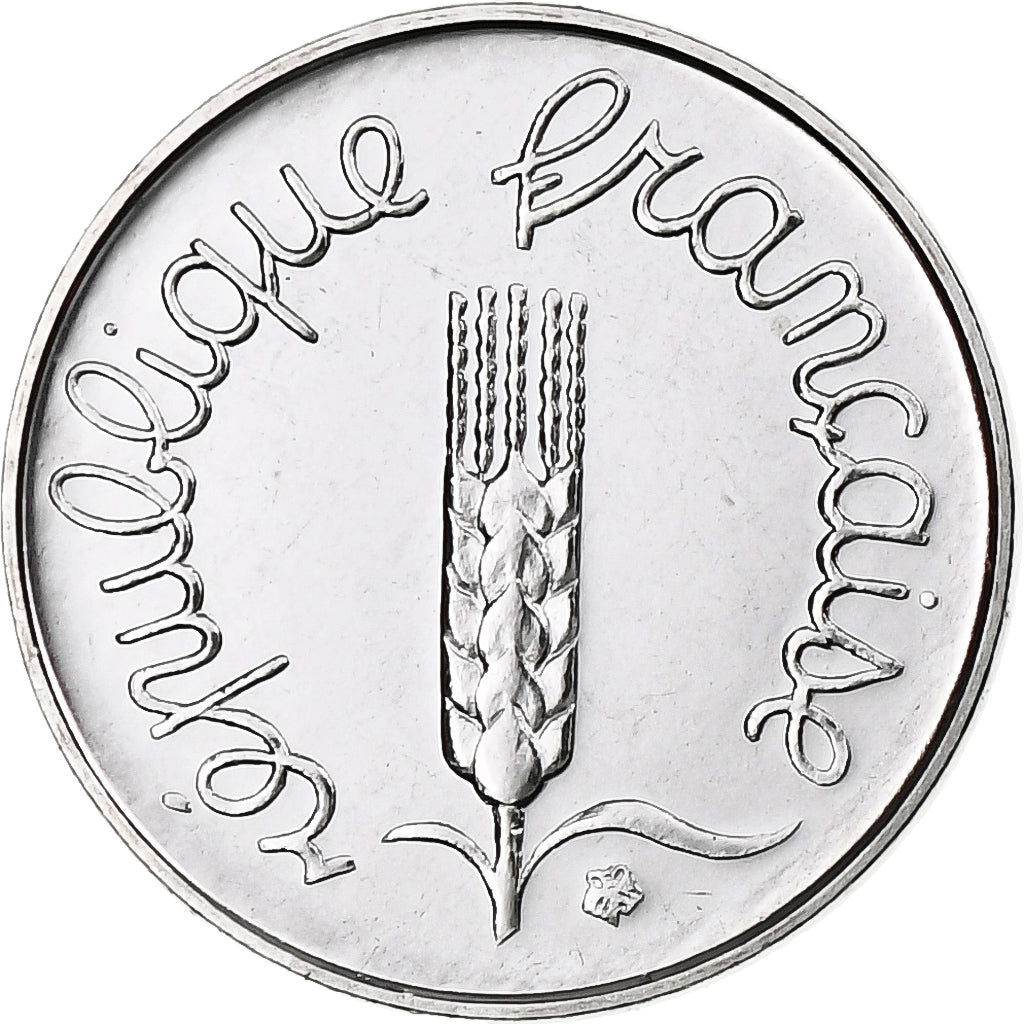Frankreich, Centime, Épi, 1991, Monnaie de Paris, BU, Stainless Steel, UNZ