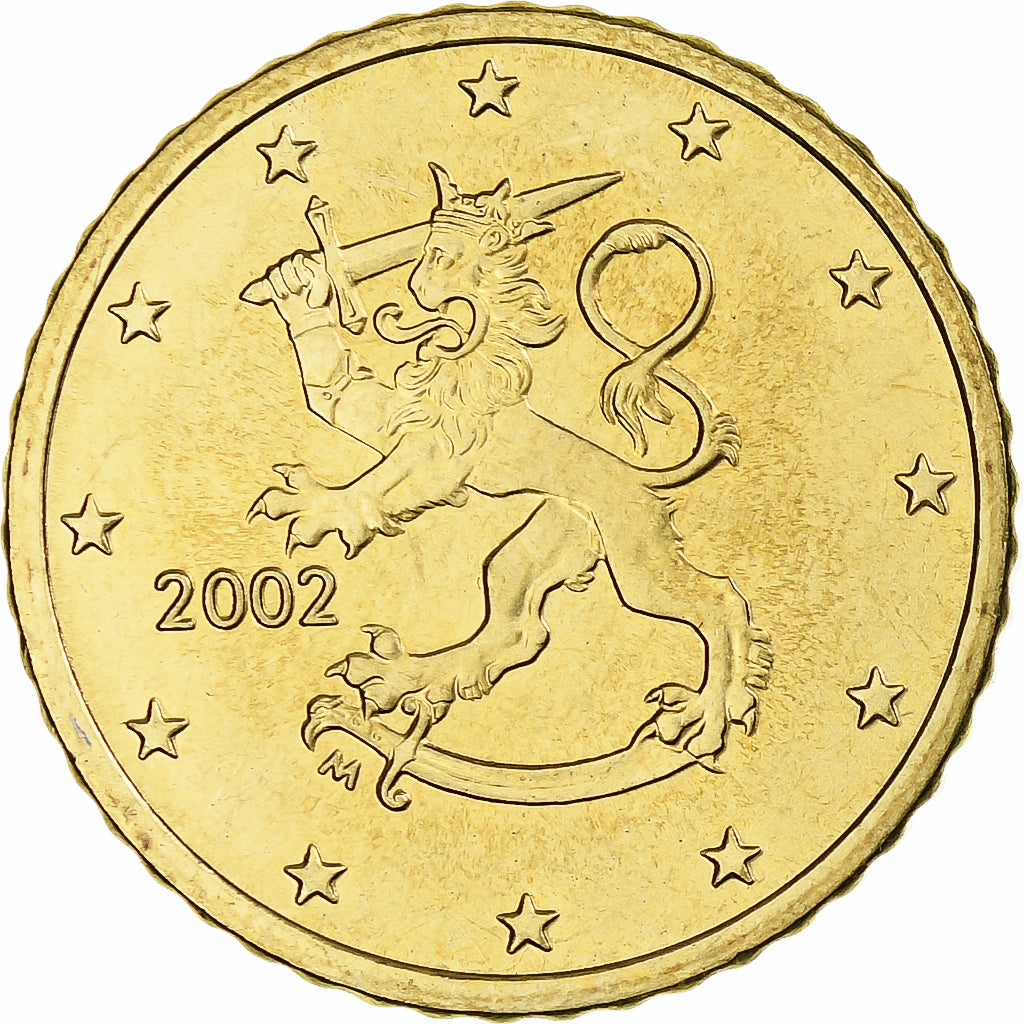 Finlândia, 50 Euro Cent, 2002, Mint of Finland, série FDC, MS(63), Nordic