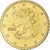 Finlândia, 50 Euro Cent, 2002, Mint of Finland, série FDC, MS(63), Nordic