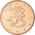 Finlandia, 5 Euro Cent, 2002, Mint of Finland, série FDC, SPL, Acciaio placcato