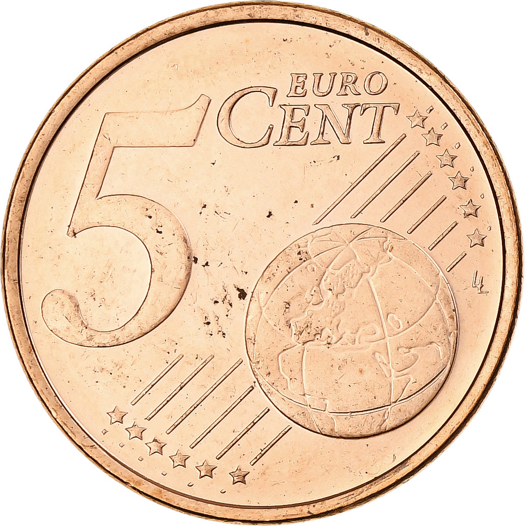 Finnland, 5 Euro Cent, 2002, Mint of Finland, série FDC, UNZ, Copper Plated