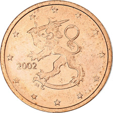 Finland, 2 Euro Cent, 2002, Mint of Finland, série FDC, MS(63), Copper Plated