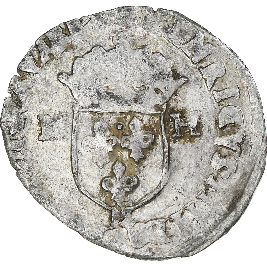 Frankrijk, Henri IV, Douzain aux deux H, 1593, Montpellier, FR, Billon