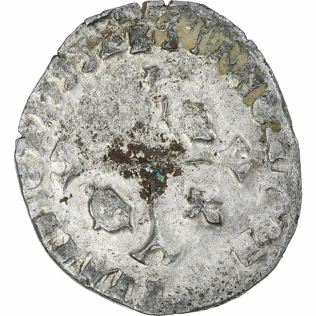 Frankrijk, Henri IV, Douzain aux deux H, 1593, Montpellier, FR, Billon