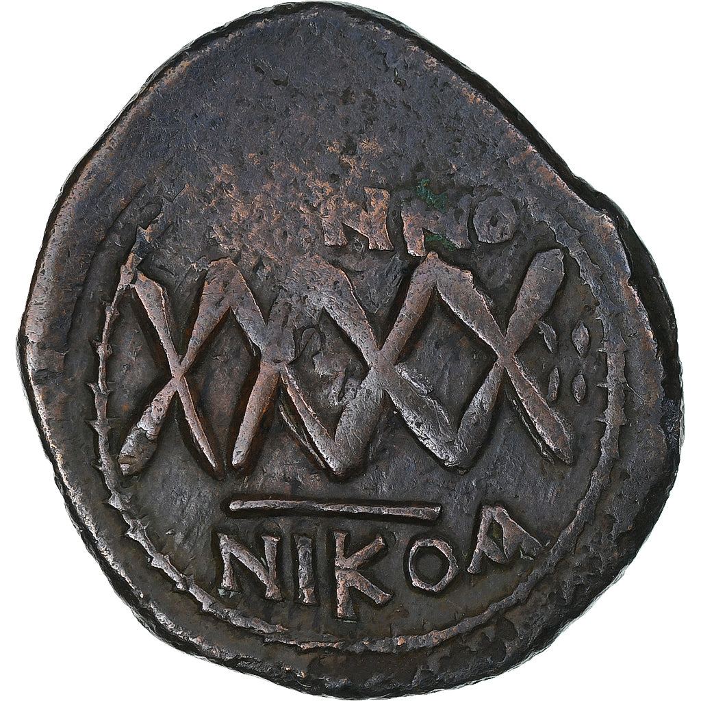 Phocas, Æ, 605-606, Nicomedia, VF(30-35), Bronze, Sear:659