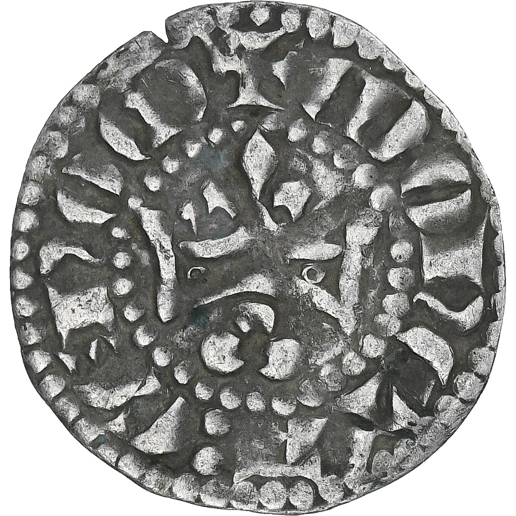 France, Comté du Maine, Charles de Valois, Denier, 1290-1317, Le Mans, TTB