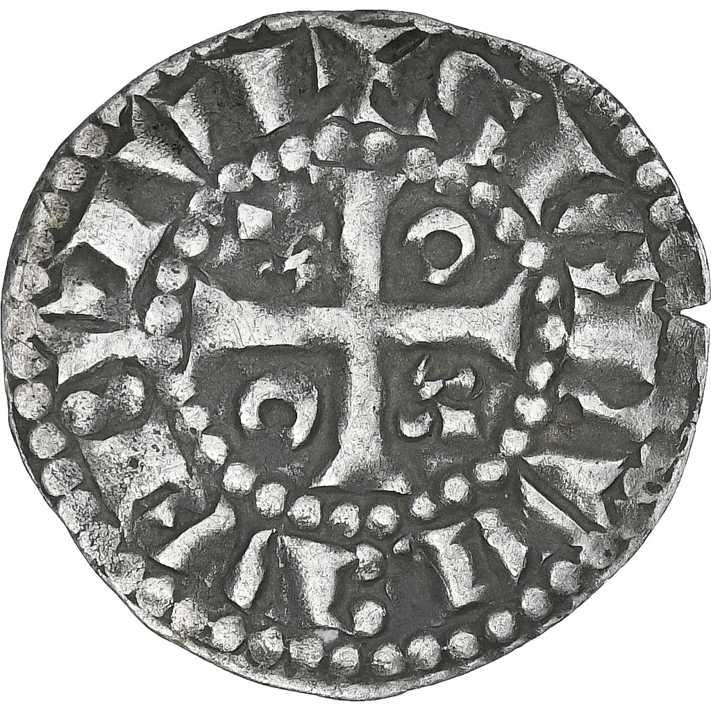 France, Comté du Maine, Charles de Valois, Denier, 1290-1317, Le Mans, TTB