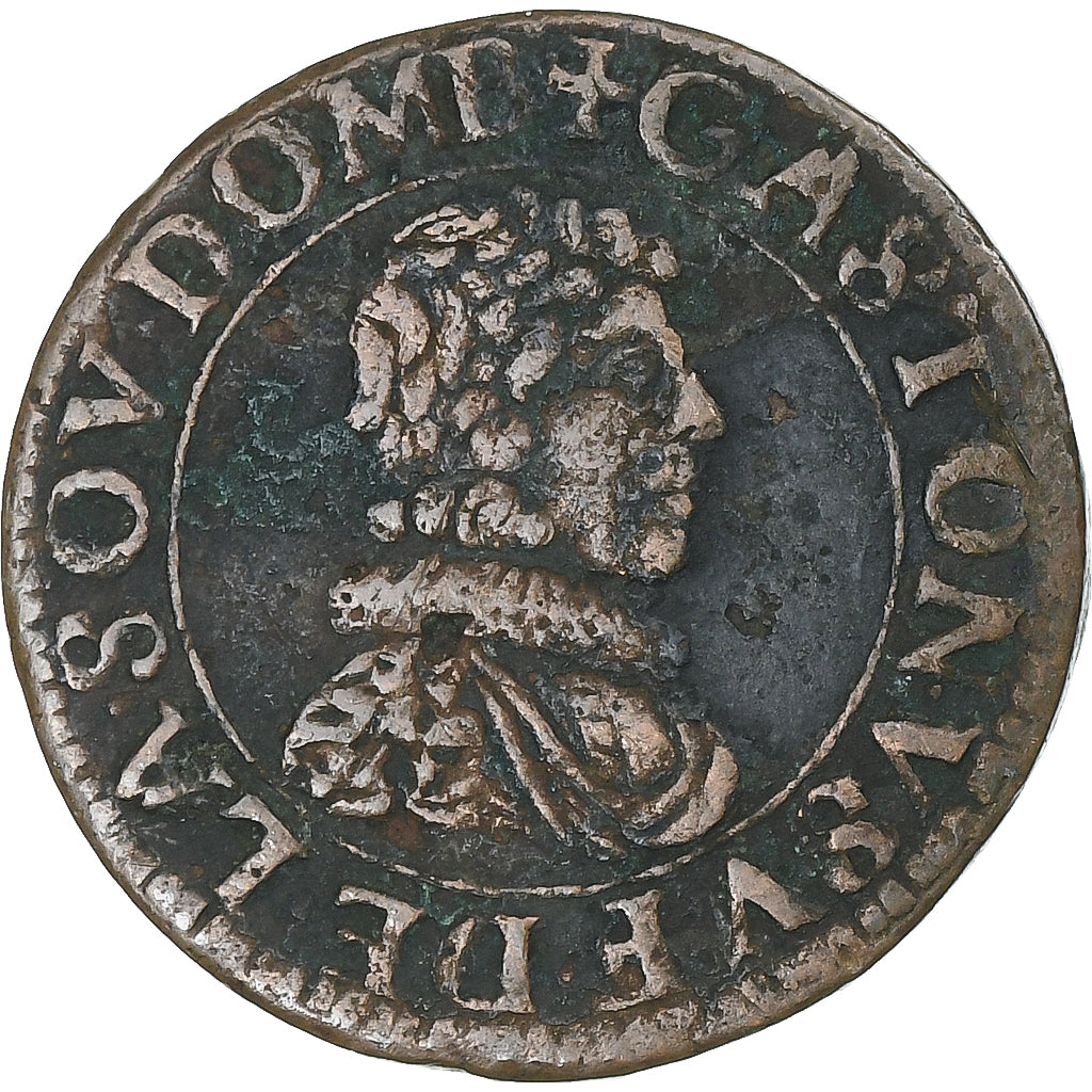 Principauté de Dombes, Gaston d'Orléans, Double Tournois, 1629, Trévoux, TTB