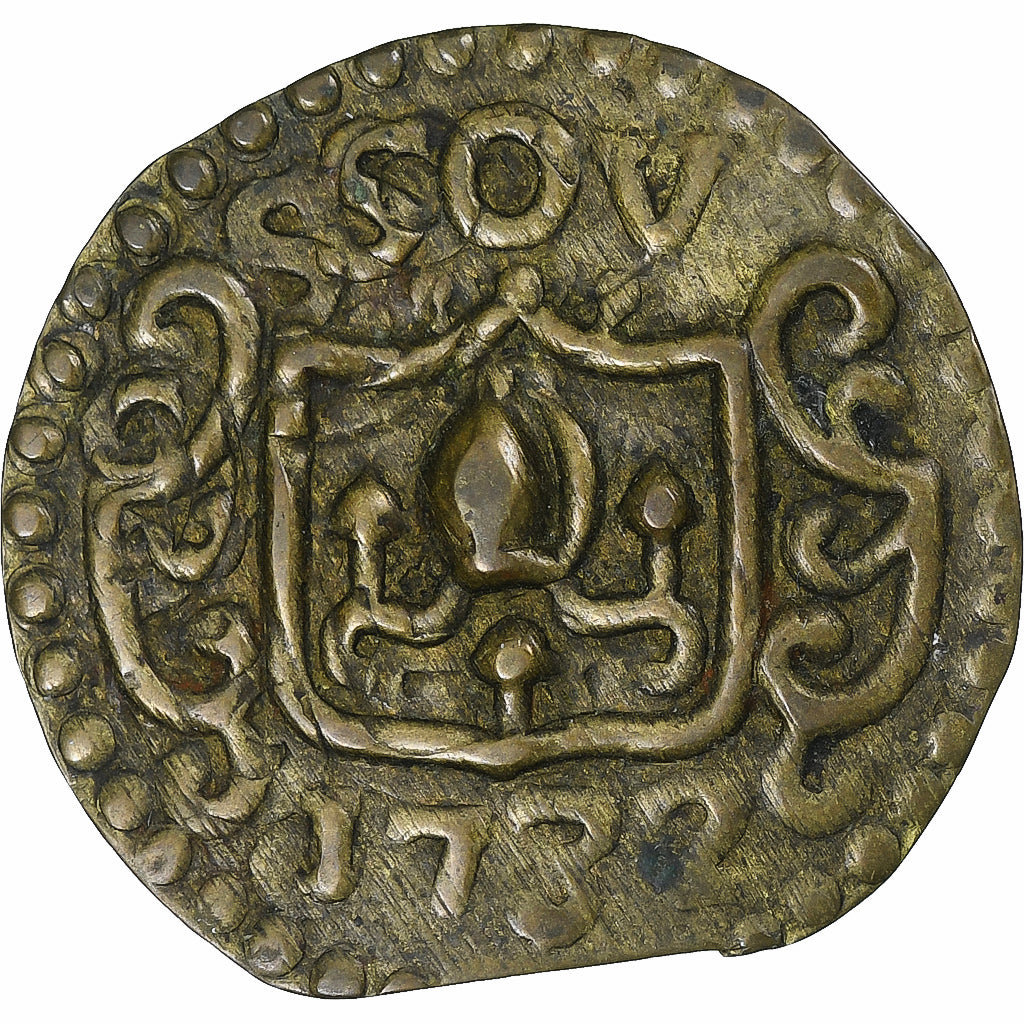 Spain, Pellofa, SOV (12 deniers), 1732, Sant Sever, AU(50-53), Brass