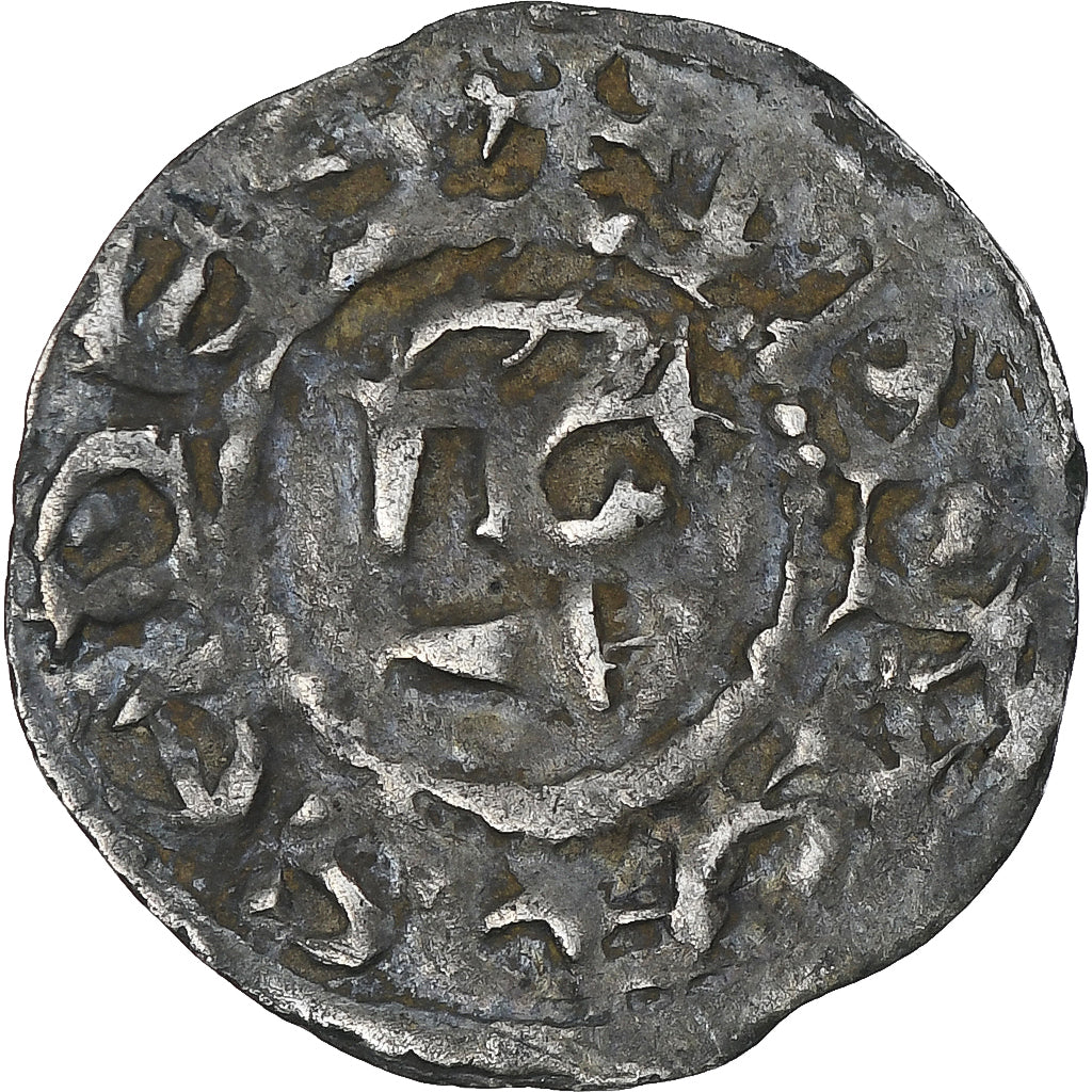 France, Archevêché de Lyon, Denier, 1100-1150, Lyon, TB+, Billon, Boudeau:1128