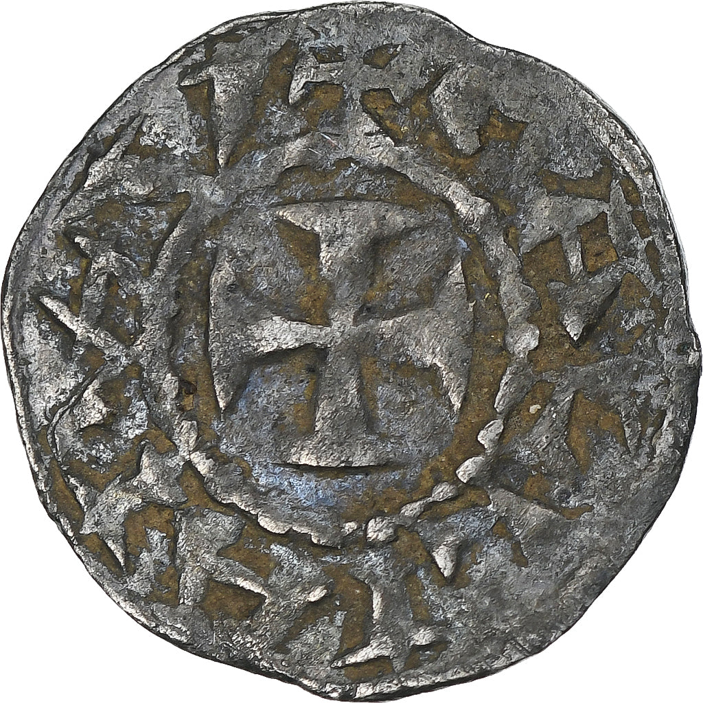 France, Archevêché de Lyon, Denier, 1100-1150, Lyon, TB+, Billon, Boudeau:1128