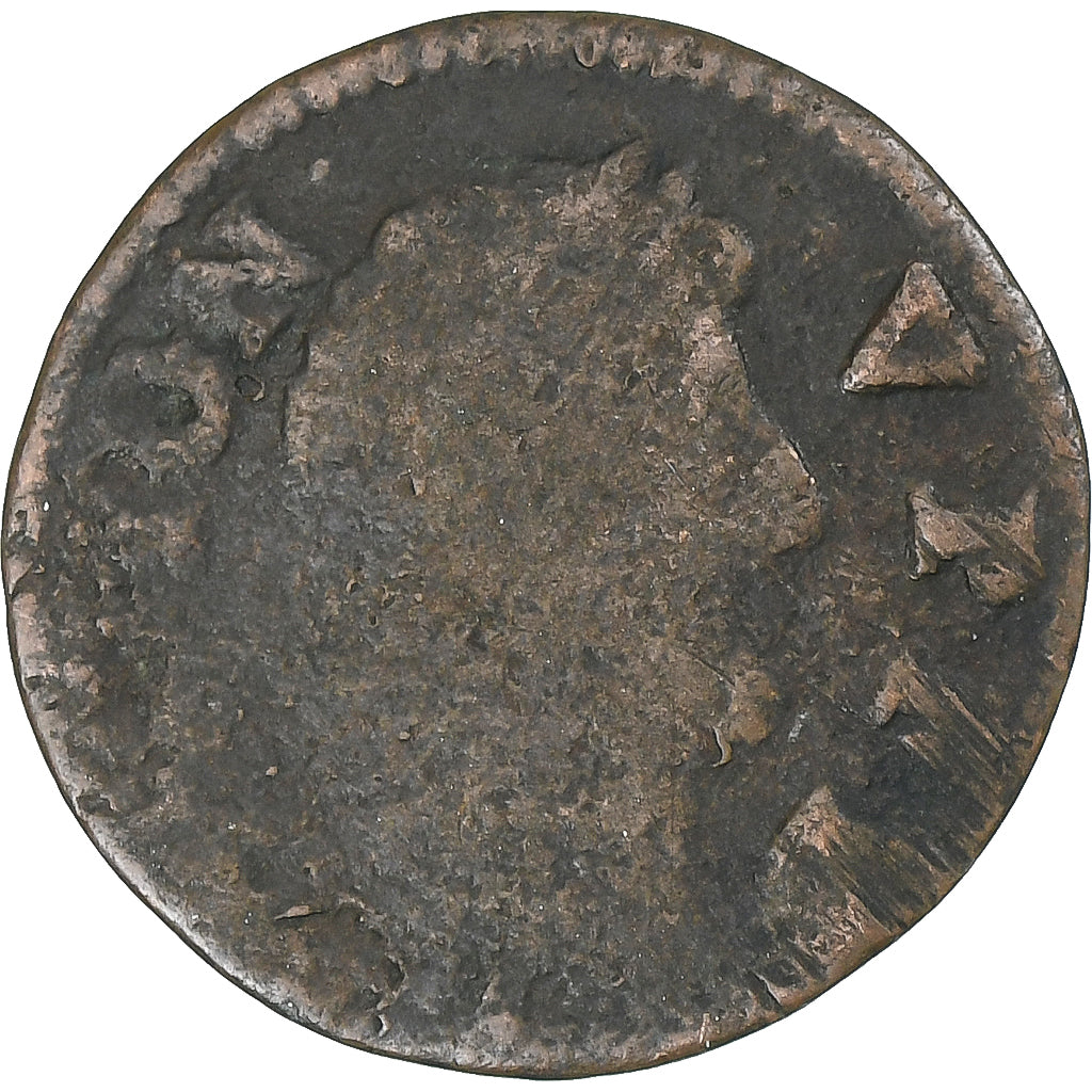 Principauté de Dombes, Gaston d'Orléans, Denier Tournois, Trévoux, TB