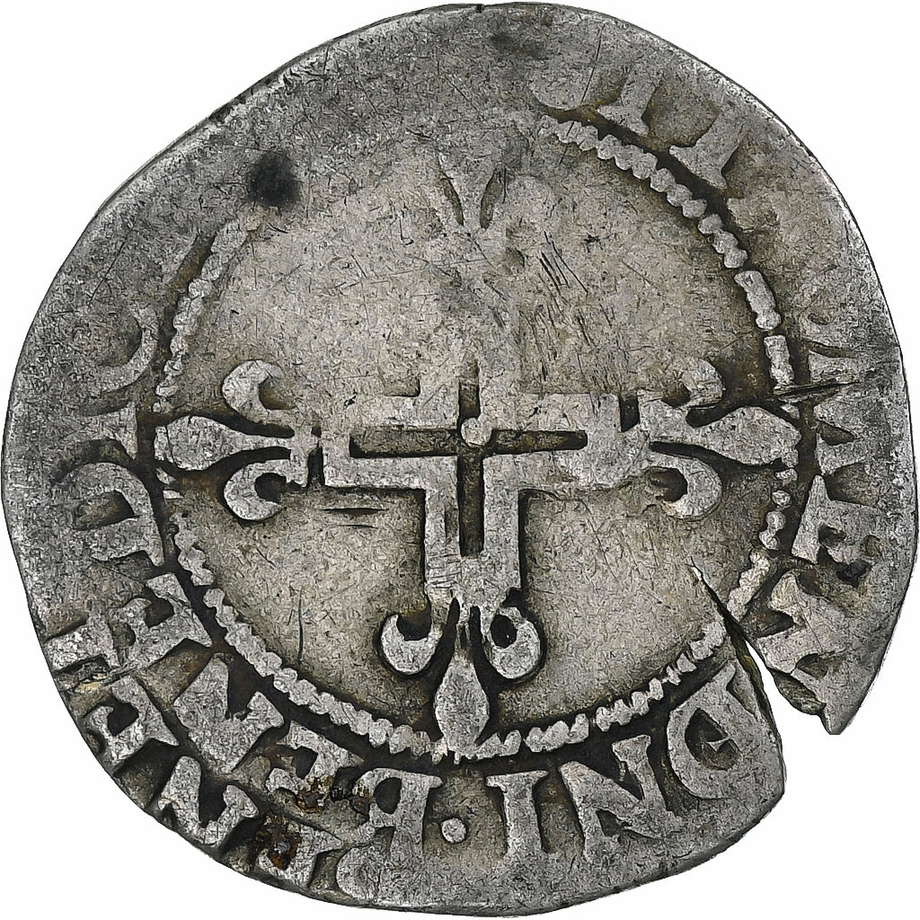 França, Charles IX, Double Sol Parisis, 1569, Lyon, VF(20-25), Lingote