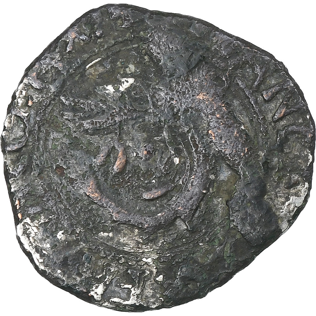 França, François Ier, Liard à la croisette, Montélimar, VF(20-25), Lingote